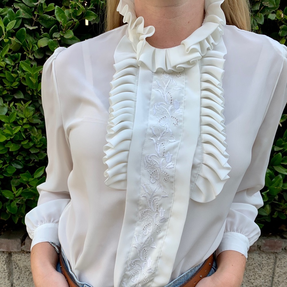 Vintage ruffle shirt